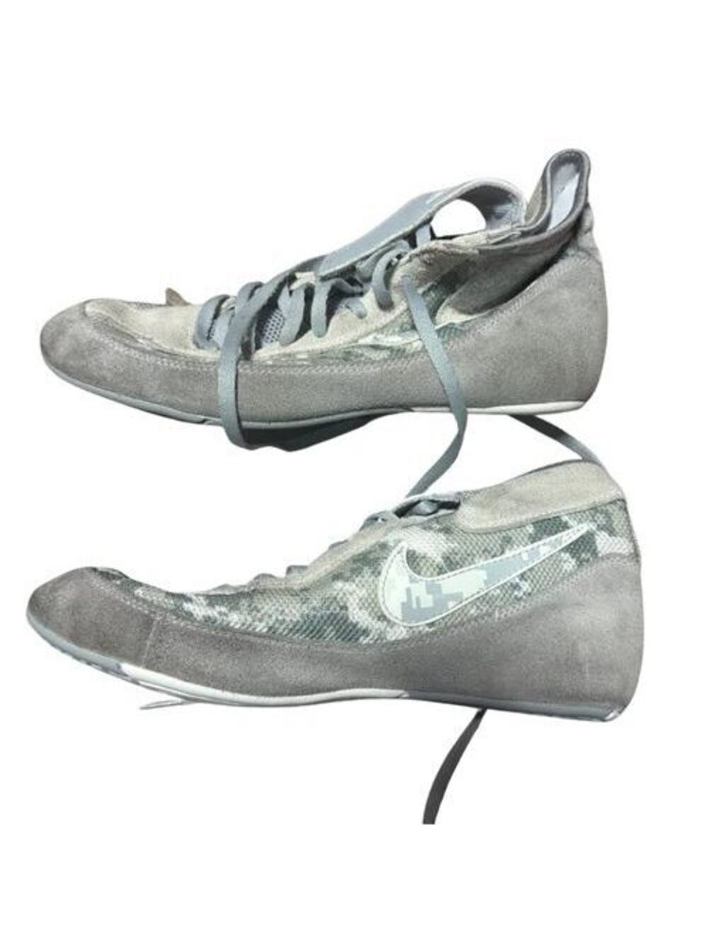Nike SpeedSweep VII Wrestling Shoes Mens 7.5 White Gray Camo 366683-003 nwob